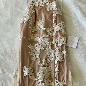 Lulus Lace Embroidered Dress